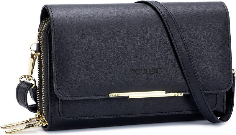 Roulens Small Crossbody Bag for Women,Cell Phone Purse Women's Shoulder Handbags Wallet Purse with Credit Card Slots - Image 1